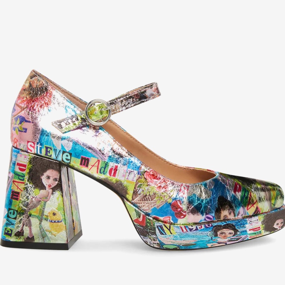 Steve Madden Mingle Comic Print, un magnifique et unique modèle.